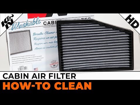 K&N Cabin Air Filter Cleaning