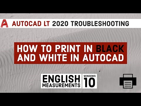 How to Print in Black and White in Autocad | Autocad Tutorial For Beginners