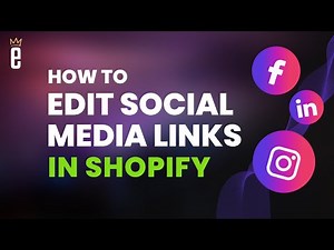 How to Edit Social Media Links in Shopify