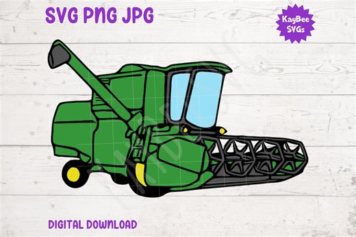Combine Harvester SVG PNG Clipart Cut Files for Cricut, Silhouette, Laser Engraving, Sublimation (digital) - Etsy