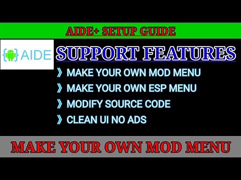 AIDE+ SETUP GUIDE FOR BEGINEERS | HOW TO INSTALL NDK.TAR.GZ FILE | MAKE YOU OWN MOD MENU