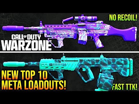 WARZONE: New TOP 10 BEST META LOADOUTS After Update! (WARZONE Best Weapons)