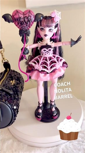COACH NOLITA BARREL SEQUIN BAG MODEL MONSTER HIGH DOLL #coachbag #coach #monsterhigh #doll