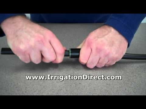 Drip irrigation - How to install a compression coupling for 620 raindrip tubing C620