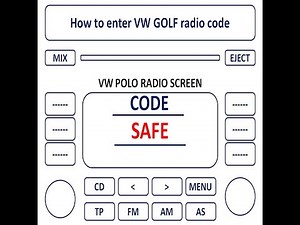 How To Enter VW Golf Radio Code For Free