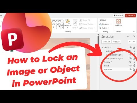 How to Lock an Image or Object in PowerPoint (Stop Things from Moving!)