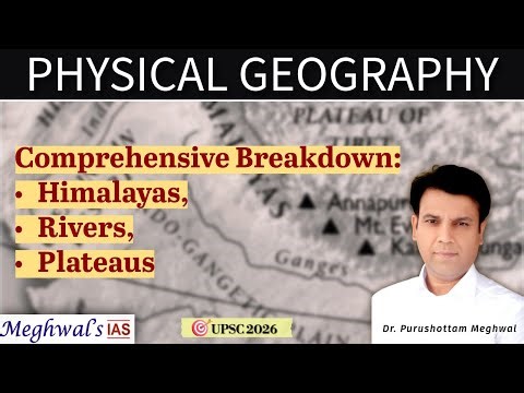 Indian Physiography & Geological History Explained | UPSC Geography | Himalayas, Rivers, Plateaus