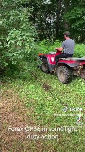 Forax GP36 ATV Mulcher In Action