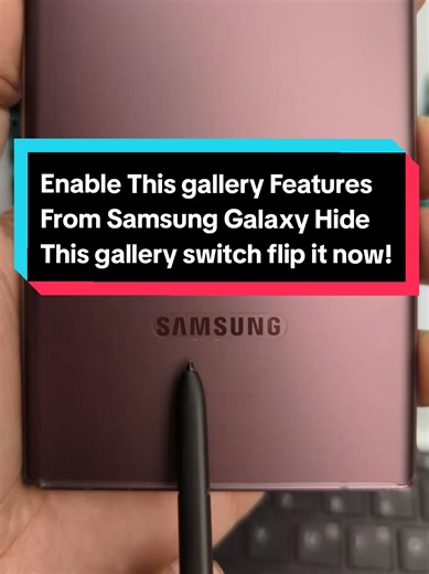 Enable This gallery Features From Samsung Galaxy Hide This gallery switch flip it now! #samsung #settings #gallery #features #tipsandtricks