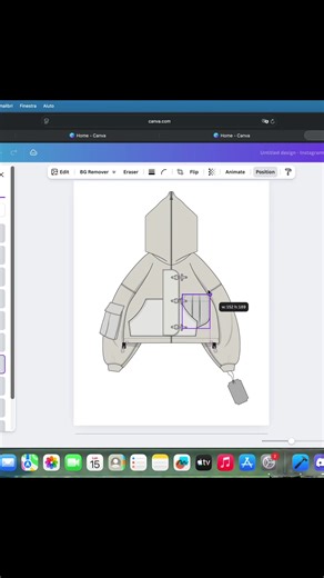 Canva clothing design with m1m4.com! Create your mockup in seconds! Very easy to use! #canva #clothingdesign #canvatutorial #mockupdesign #clothingmockup