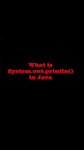 What is System.out.println() in Java? 💻 | Explained in 1 Minute!