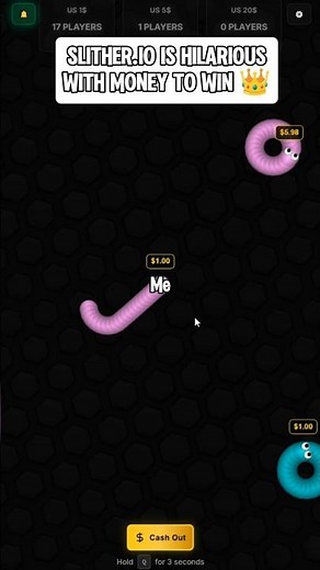 Slither.io is Hilarious With Money To Win 👑 ‪@playdamnbruh‬ #gaming