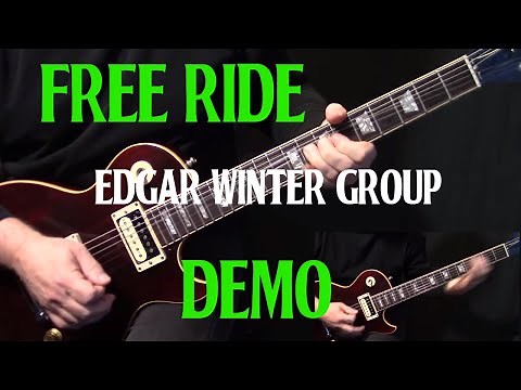 how to play "Free Ride" on guitar by The Edgar Winter Group | guitar lesson tutorial | DEMO