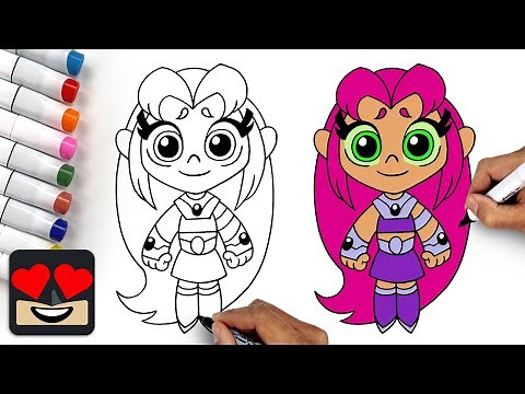 How To Draw Starfire | Teen Titans GO!