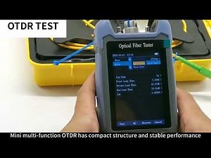 Mini-pro OTDR Fiber Optic Reflectometer with 9 Functions VFL OLS OPM Fiber Cable Ethernet Tester