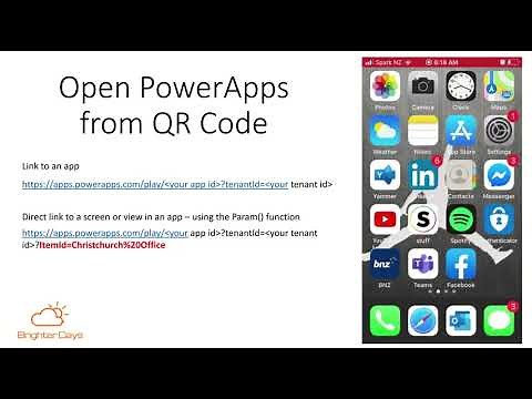 Open PowerApps with a QR Code