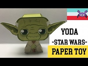 How to Make a Yoda * STAR WARS * Paper Toy ( Papercraft ) (free template) by Becks Junkie