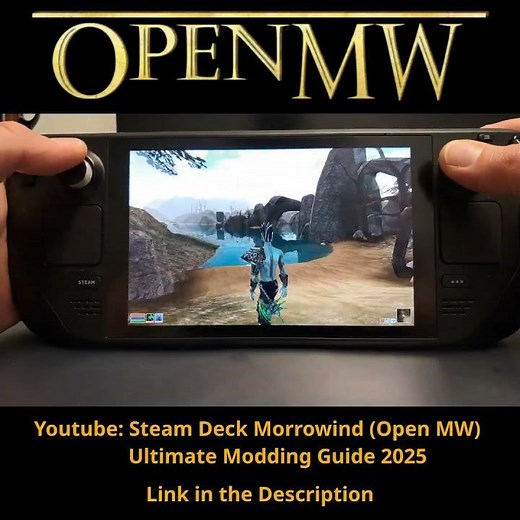 Morrowind Steam Deck #gaming #morrowind #openmw