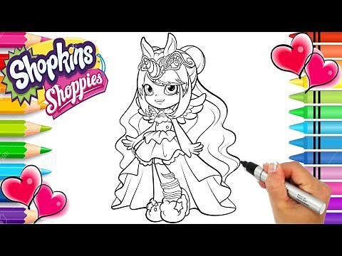Shopkins Shoppies Wild Style Mystabella Coloring Page | Shoppies Coloring Book | Printable Shopkins