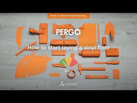 Installing Pergo vinyl flooring - How to start laying a vinyl floor