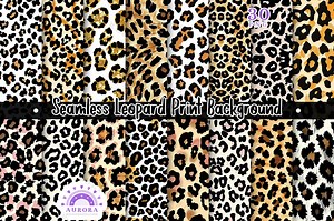 Leopard Print Background, Seamless Animal Print Patterns, Digital Papers, JPG, Commercial Use - Etsy