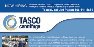 TASCO Centrifuge Employment Opportunities