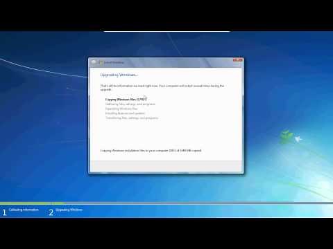Windows Vista　から Windows 7 にアップデートする方法。前半