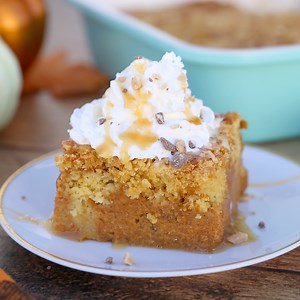 Easy Pumpkin Pie Cake {Better than Pumpkin Pie!}