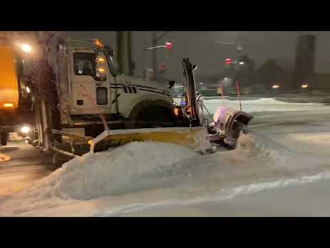 Snow plows and graders in action January 2023 compilation