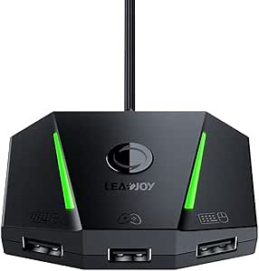 leadjoy VX2 AimBox Keyboard Mouse Adapter Converter, Controller Adapter Converter for Xbox One, Xbox Series X/S, PS4 and Switch, Playing FPS, RTS, R6, Apex Legends