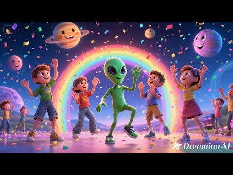 Friendly Alien Dance Song – Beep Boop Fun! 👽💃🌟 | Kids Space Song & Nursery Rhyme