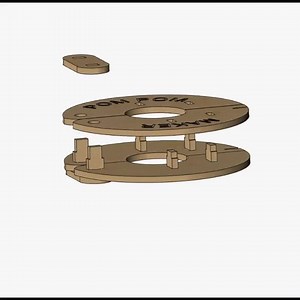 Laser Cut Pom Pom Maker: Vector Files (SVG, DXF, PDF, LBRN2)