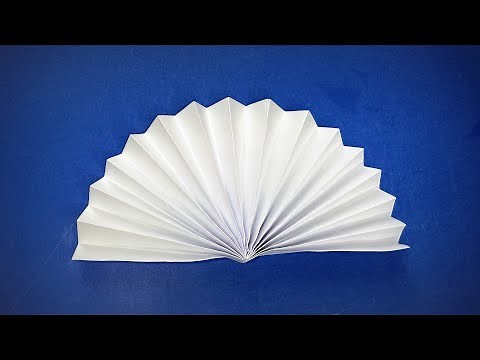 Origami Fan Easy | How to Make a Paper Fan | How to cool off in the heat