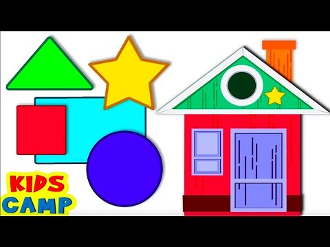 Learn Shapes for Kids with House | Best Learning Videos for Toddlers | ‪@kidscamp‬