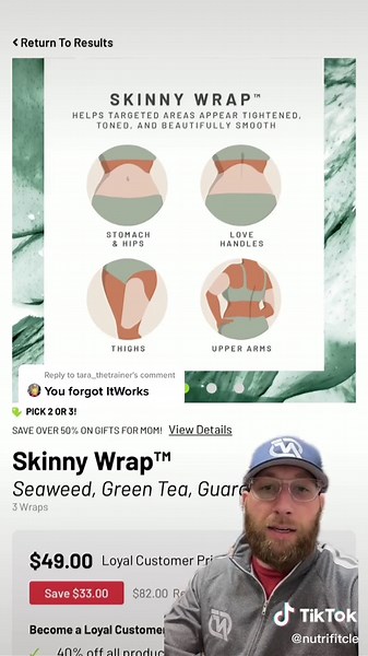 Reply to @tara_thetrainer Part 2: ItWorks Body Wraps #itworks #scam #nutrifitcle #girlswholift #supplementsforwomen #fypシ #supplementreview #fatloss