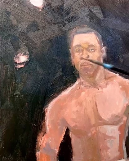 Who got next? #painting #contemporaryart #realism #oilpainting #art | Markenzy Julius Cesar