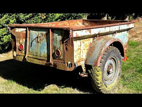 1947 Bantam Jeep Trailer Restoration | Aanhanger USA Rebuilt from Rust