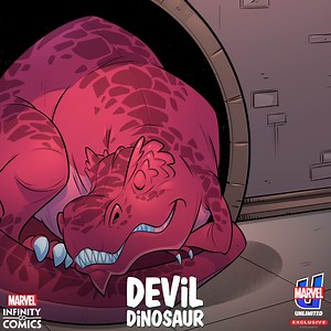 3.5K views · 25 reactions | What's Devil Dinosaur dreaming about? His friendaversary with Moon Girl!  Celebrate with them with the new 'Devil Dinosaur Infinity Comic' on #MarvelUnlimited! Get a preview now: https://bit.ly/3JoKlYn | Marvel Comics | Facebook