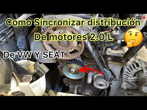 How to set the timing on an Ibiza, Golf with a 2.0 L engine (engine timing 2.0 VW and Seat)
