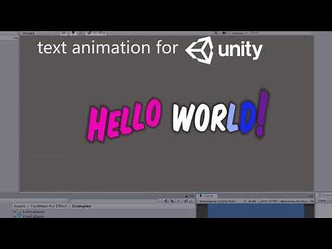 How to animate text in Unity? TextMesh Pro Effect.