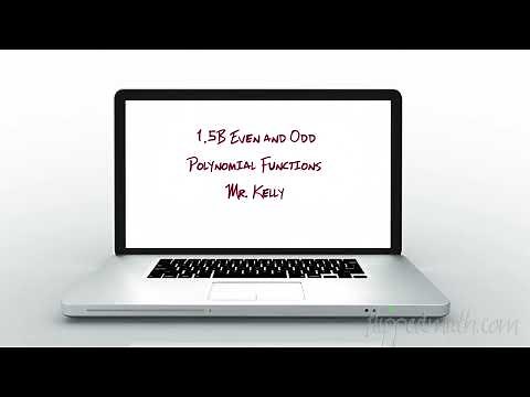 AP Precalculus – 1.5B Even and Odd Polynomial Functions