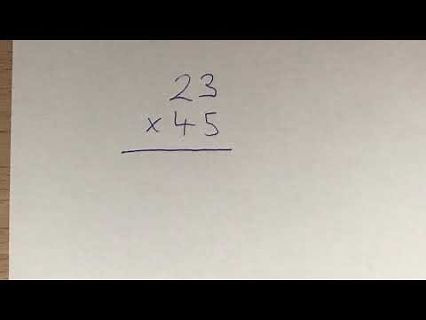 How to multiply using the column method