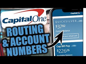 How to Find Account & Routing Number on Capital One App