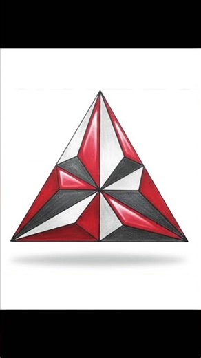 3D Triangle Optical Illusion 360°😱 #shorts #shortsfeed