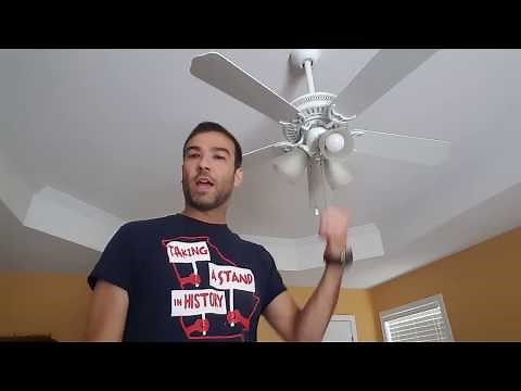 Installation of a Hunter Ceiling Fan