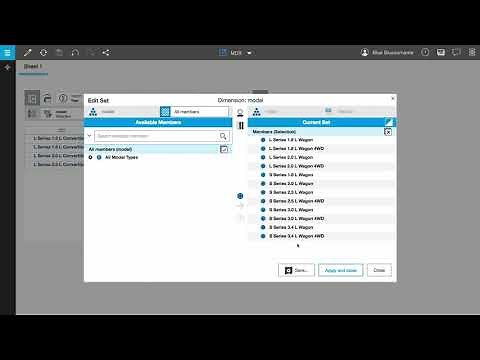 Edit MDX expressions in Planning Analytics Workspace