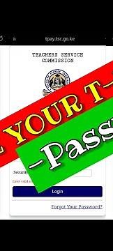 TSC T-PAY new password policy step by step guide on how to update your password on tpay portal