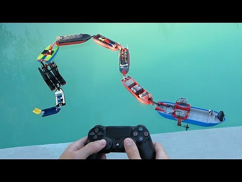 10 Lego Boats Connected = BOAT TRAIN