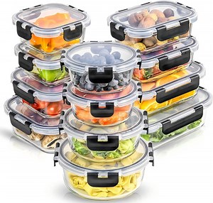 [Hot Item] Premium Freezable Glass Food Storage Containers with Lids