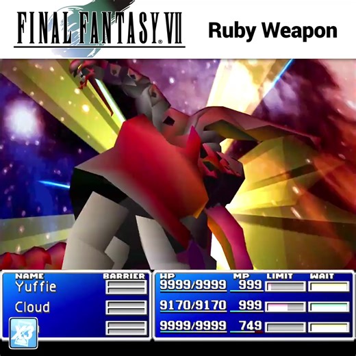 617K views · 7.6K reactions | The battle with Ruby Weapon  - Final Fantasy 7 | FantasyAnime | Facebook
